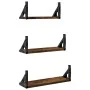 Estantes de pared 3 pzas madera de ingeniería roble ahumado von , Regale und Regale - Ref: Foro24-836320, Preis: 26,38 €, Rab...