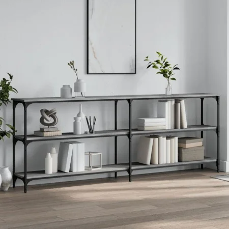 Mesa consola madera de ingeniería gris Sonoma 200x29x75 cm von , Seitentische - Ref: Foro24-834113, Preis: 92,07 €, Rabatt: %