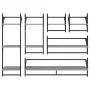 Estantes pared con barras 6 pzas madera ingeniería gris Sonoma by , Shelves and shelves - Ref: Foro24-836271, Price: 68,37 €,...