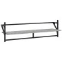Estantes pared con barras 6 pzas madera ingeniería gris Sonoma by , Shelves and shelves - Ref: Foro24-836271, Price: 68,37 €,...