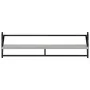 Estantes pared con barras 6 pzas madera ingeniería gris Sonoma by , Shelves and shelves - Ref: Foro24-836271, Price: 68,37 €,...