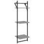 Estantes pared con barras 6 pzas madera ingeniería gris Sonoma by , Shelves and shelves - Ref: Foro24-836271, Price: 68,37 €,...