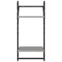 Estantes pared con barras 6 pzas madera ingeniería gris Sonoma by , Shelves and shelves - Ref: Foro24-836271, Price: 68,37 €,...