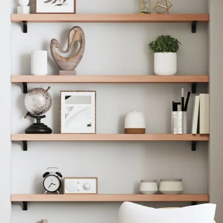 Estante de pared madera roble tratada marrón claro 100x10x4 cm by , Shelves and shelves - Ref: Foro24-363675, Price: 28,00 €,...