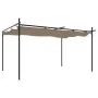 Pérgola con cubierta retráctil gris taupe 395x292x230 cm by , Tents and gazebos - Ref: Foro24-360118, Price: 277,53 €, Discou...