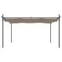 Pérgola con cubierta retráctil gris taupe 395x292x230 cm by , Tents and gazebos - Ref: Foro24-360118, Price: 277,53 €, Discou...