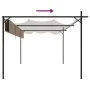 Pérgola con cubierta retráctil gris taupe 395x292x230 cm by , Tents and gazebos - Ref: Foro24-360118, Price: 277,53 €, Discou...
