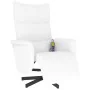 Sillón reclinable masaje con reposapiés cuero sintético blanco by , Armchairs - Ref: Foro24-356598, Price: 236,29 €, Discount: %