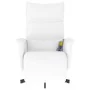 Sillón reclinable masaje con reposapiés cuero sintético blanco by , Armchairs - Ref: Foro24-356598, Price: 236,29 €, Discount: %