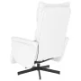 Sillón reclinable masaje con reposapiés cuero sintético blanco by , Armchairs - Ref: Foro24-356598, Price: 236,29 €, Discount: %