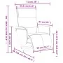 Sillón reclinable masaje con reposapiés cuero sintético blanco by , Armchairs - Ref: Foro24-356598, Price: 236,29 €, Discount: %