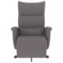 Sillón reclinable con reposapiés cuero sintético gris by , Armchairs - Ref: Foro24-356587, Price: 216,86 €, Discount: %