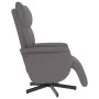 Sillón reclinable con reposapiés cuero sintético gris by , Armchairs - Ref: Foro24-356587, Price: 216,86 €, Discount: %