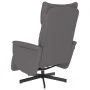 Sillón reclinable con reposapiés cuero sintético gris by , Armchairs - Ref: Foro24-356587, Price: 216,86 €, Discount: %