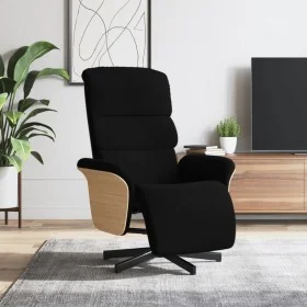 Sillón reclinable con reposapiés tela negra von , Sessel - Ref: Foro24-356603, Preis: 235,79 €, Rabatt: %