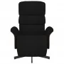 Sillón reclinable con reposapiés tela negra von , Sessel - Ref: Foro24-356603, Preis: 235,79 €, Rabatt: %