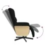 Sillón reclinable con reposapiés tela negra von , Sessel - Ref: Foro24-356603, Preis: 235,79 €, Rabatt: %