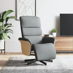 Sillón reclinable con reposapiés tela gris claro by , Armchairs - Ref: Foro24-356601, Price: 235,87 €, Discount: %