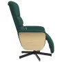 Sillón reclinable de masaje con reposapiés tela verde oscuro by , Armchairs - Ref: Foro24-356617, Price: 255,20 €, Discount: %