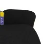 Sillón reclinable de masaje con reposapiés tela negra by , Armchairs - Ref: Foro24-356615, Price: 287,36 €, Discount: %