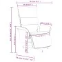 Sillón reclinable de masaje con reposapiés tela negra by , Armchairs - Ref: Foro24-356615, Price: 287,36 €, Discount: %