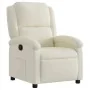 Sillón reclinable terciopelo blanco crema by , Armchairs - Ref: Foro24-371806, Price: 232,24 €, Discount: %