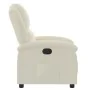 Sillón reclinable terciopelo blanco crema by , Armchairs - Ref: Foro24-371806, Price: 232,24 €, Discount: %