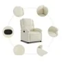 Sillón reclinable terciopelo blanco crema by , Armchairs - Ref: Foro24-371806, Price: 232,24 €, Discount: %