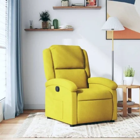 Sillón reclinable terciopelo amarillo by , Armchairs - Ref: Foro24-371804, Price: 190,36 €, Discount: %