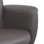 Sillón reclinable con reposapiés cuero sintético gris by , Armchairs - Ref: Foro24-356551, Price: 165,76 €, Discount: %