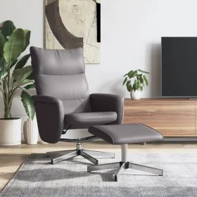 Sillón reclinable con reposapiés cuero sintético gris von , Sessel - Ref: Foro24-356591, Preis: 165,15 €, Rabatt: %