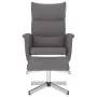 Sillón reclinable con reposapiés cuero sintético gris von , Sessel - Ref: Foro24-356591, Preis: 165,15 €, Rabatt: %