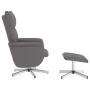 Sillón reclinable con reposapiés cuero sintético gris von , Sessel - Ref: Foro24-356591, Preis: 165,15 €, Rabatt: %