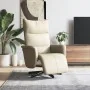 Sillón reclinable con reposapiés cuero sintético color crema von , Sessel - Ref: Foro24-356585, Preis: 216,86 €, Rabatt: %
