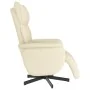 Sillón reclinable con reposapiés cuero sintético color crema von , Sessel - Ref: Foro24-356585, Preis: 216,86 €, Rabatt: %