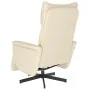 Sillón reclinable con reposapiés cuero sintético color crema von , Sessel - Ref: Foro24-356585, Preis: 216,86 €, Rabatt: %