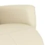 Sillón reclinable con reposapiés cuero sintético color crema von , Sessel - Ref: Foro24-356585, Preis: 216,86 €, Rabatt: %