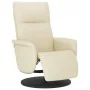 Sillón reclinable con reposapiés cuero sintético color crema von , Sessel - Ref: Foro24-356545, Preis: 210,06 €, Rabatt: %