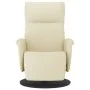 Sillón reclinable con reposapiés cuero sintético color crema von , Sessel - Ref: Foro24-356545, Preis: 210,06 €, Rabatt: %
