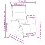 Sillón reclinable masaje con reposapiés cuero sintético crema by , Armchairs - Ref: Foro24-356593, Price: 236,29 €, Discount: %