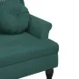 Banco con cojines terciopelo verde oscuro 120,5x65x75 cm de , Bancos - Ref: Foro24-372142, Precio: 212,57 €, Descuento: %