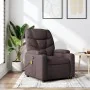 Sillón de masaje reclinable de tela marrón oscuro by , Armchairs - Ref: Foro24-372458, Price: 214,80 €, Discount: %