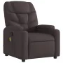 Sillón de masaje reclinable de tela marrón oscuro by , Armchairs - Ref: Foro24-372458, Price: 214,80 €, Discount: %