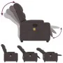 Sillón de masaje reclinable de tela marrón oscuro by , Armchairs - Ref: Foro24-372458, Price: 214,80 €, Discount: %