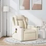 Sillón de masaje reclinable de tela crema by , Armchairs - Ref: Foro24-372424, Price: 269,02 €, Discount: %