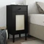 Mesita noche SENJA aspecto ratán madera pino negro 40x35x80 cm von , Nachttische - Ref: Foro24-358018, Preis: 80,33 €, Rabatt: %
