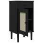 Mesita noche SENJA aspecto ratán madera pino negro 40x35x80 cm von , Nachttische - Ref: Foro24-358018, Preis: 80,33 €, Rabatt: %