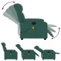 Sillón de masaje reclinable de tela verde oscuro von , Sessel - Ref: Foro24-373592, Preis: 251,91 €, Rabatt: %
