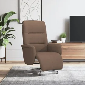 Sillón reclinable con reposapiés tela marrón by , Armchairs - Ref: Foro24-356564, Price: 206,08 €, Discount: %