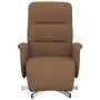 Sillón reclinable con reposapiés tela marrón by , Armchairs - Ref: Foro24-356564, Price: 206,08 €, Discount: %